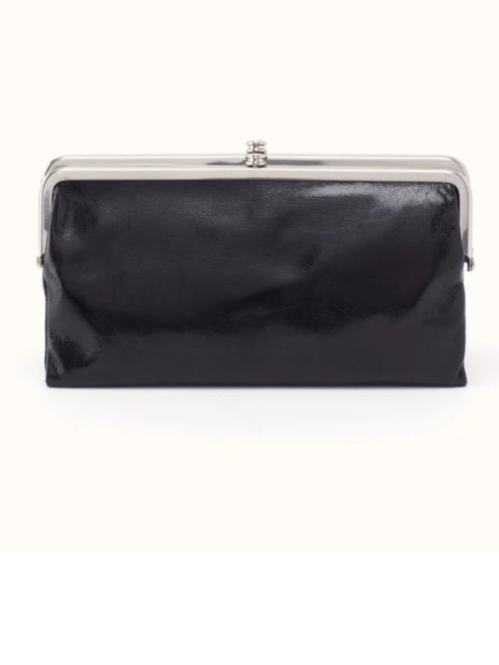 Like New Hobo Lauren - Polished Black Leather
